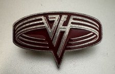 Van Halen 1993 Yessup Tree Tour Band Pin Eddie Silver Tone Red Enamel