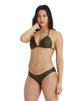 Arena Damen Badeanzug Bikini Triangle Solid, Dunkel Olive, DE36 UK/USA32