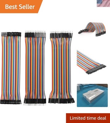 Compatible with for Arduino Raspberry Pi Multicolored Dupont Cable Wire 120 p...