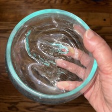 Molton Glass Terrarium Fish Bowl Art Glass Hand Made One Of A Kind No Base