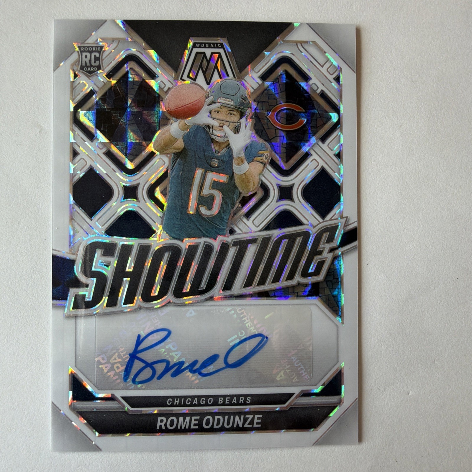 Rome Odunze Panini Mosaic Showtime Signatures #SSROE White