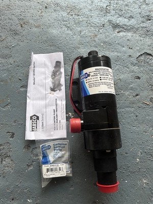 Jabsco 18590-2092 Zerkleinerer Pumpe schwarz Wassertank Abfall 3/8'' Anschluss 43 lpm 12v