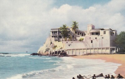 Postcard Christianborg Castle Accra Ghana Residence Of Governor General Ref MDO