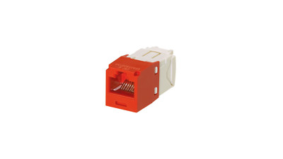 Panduit CJ688TGRD Mini-Com  TX6  PLUS TG Style UTP Jack Module, Red Qty 24