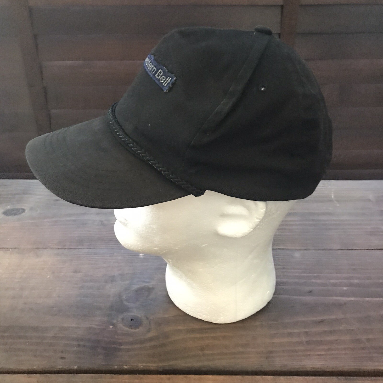 Vintage SOUTHWESTERN BELL Telephone Mens Snapback Cap Hat Black Yupoong RARE image 2