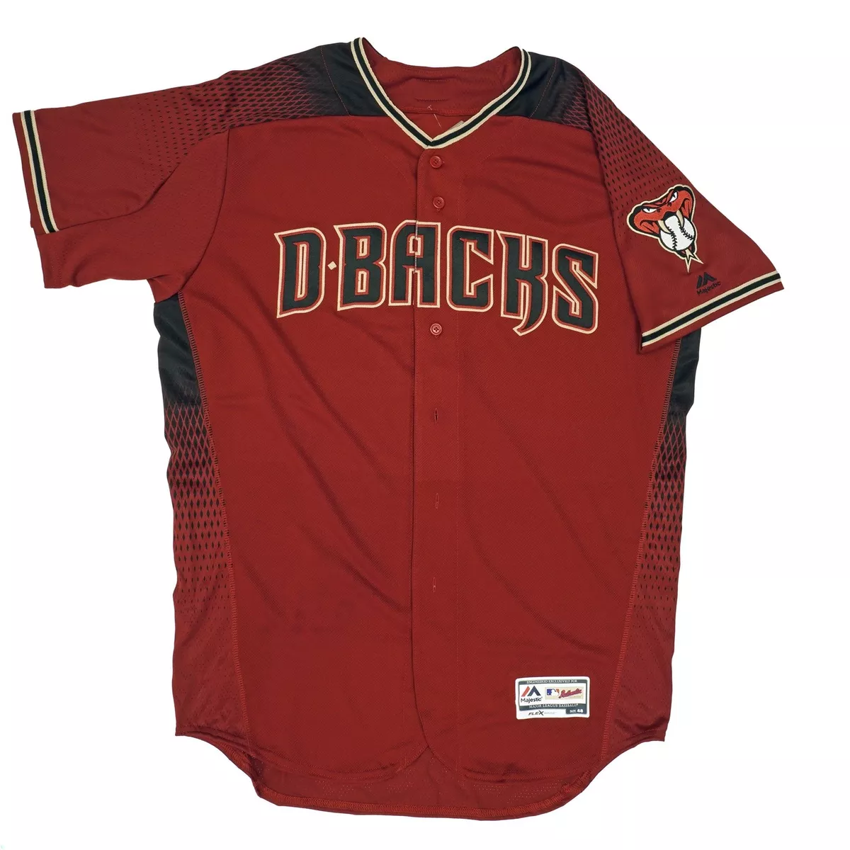 Mens MLB Arizona Diamondbacks Authentic On Field Flex Base Jersey - Red Alt