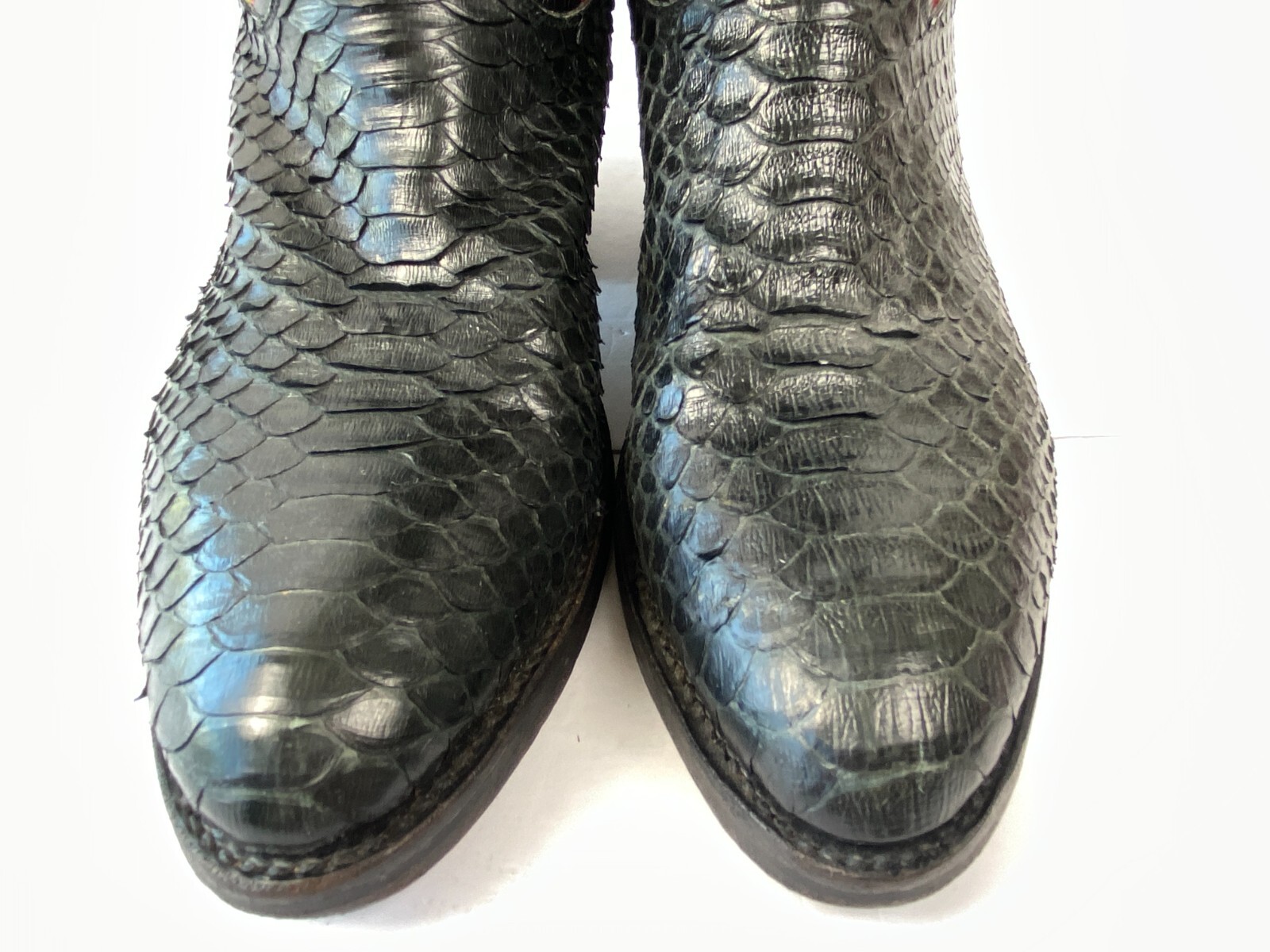 Harley-Davidson Cowboy Boots Black Leather & Snak… - image 6