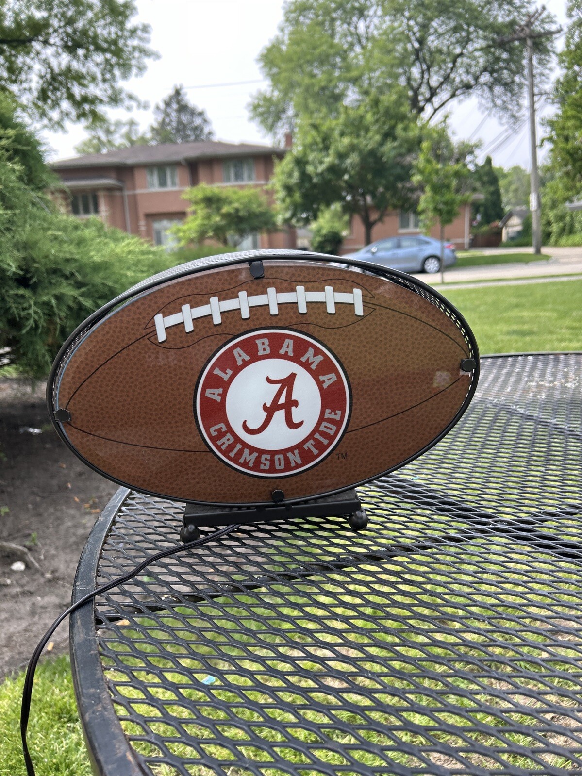 Rare Scarce Alabama Crimson Tide Lamp Works Needs Bulb