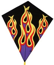 Kite Flames 40" Diamond Shape Single Line Kite Winder String ..13....SD 01238