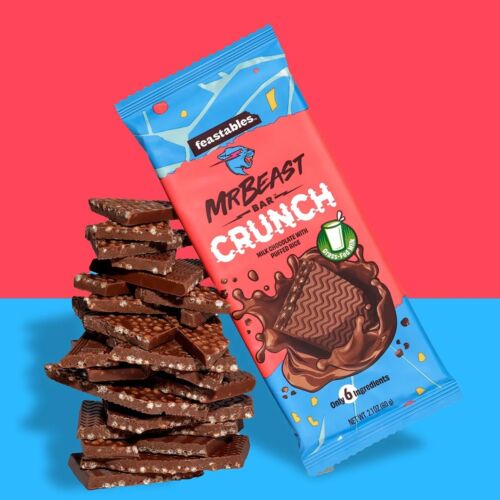 MrBeast Feastables Milk Chocolate Crunch CRUNCHY Mr Bahrain | Ubuy