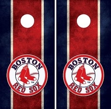Boston Red Sox Cornhole Board Decal Wrap Wraps