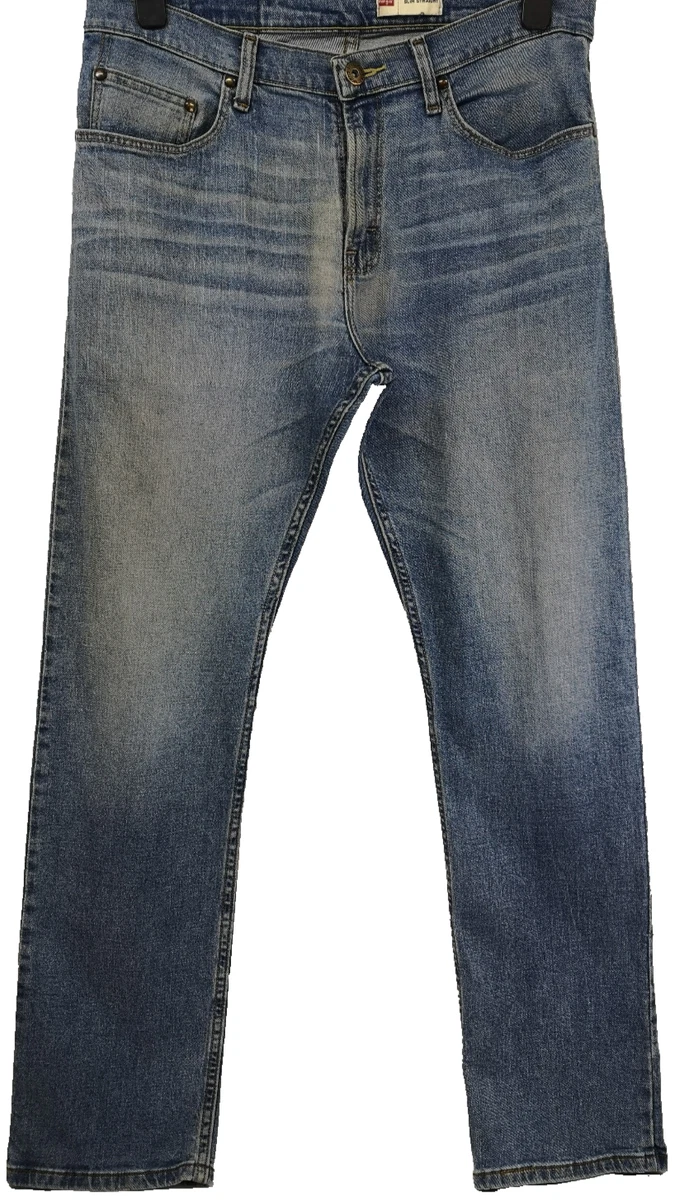Men's Wrangler Retro Slim Fit Light Blue Jeans – 77MWZWO (100% Cotton, Bootcut) - View #6