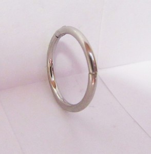 cartilage conch helix surgical hoop gauge steel piercing snap lip mm