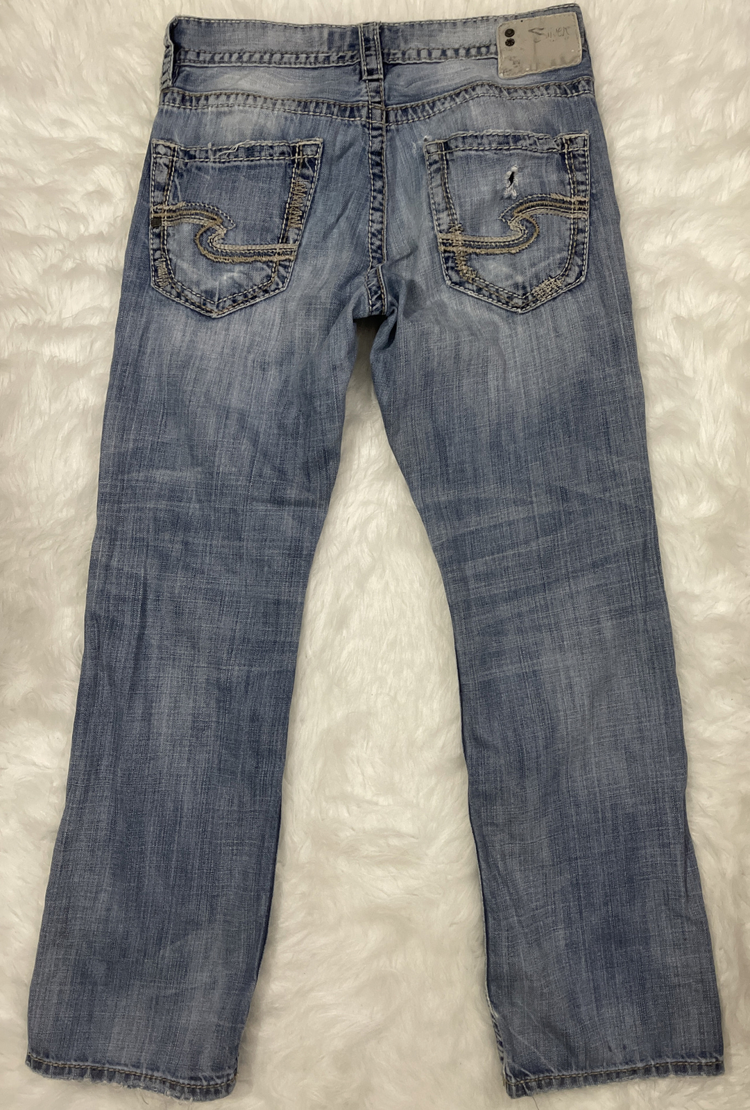 mens SILVER ZAC jeans 30 straight 32 inseam Medium Wa… Gem