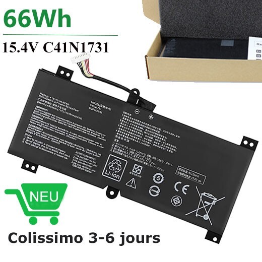 Batterie C41N1731 pour ASUS ROG Strix G17 G712 et G731 de 15.4V