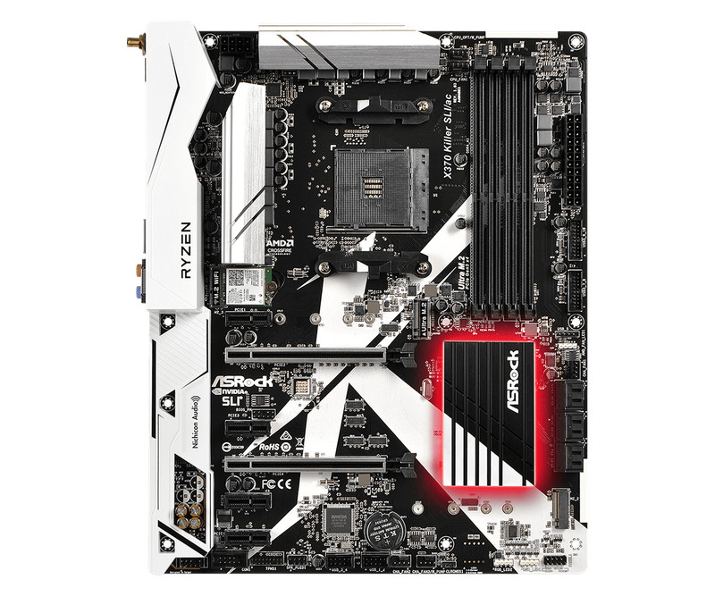 For ASROCK X370 KILLER SLI/AC motherboard X370 AM4 4*DDR4 64G HDMI ATX Tested OK