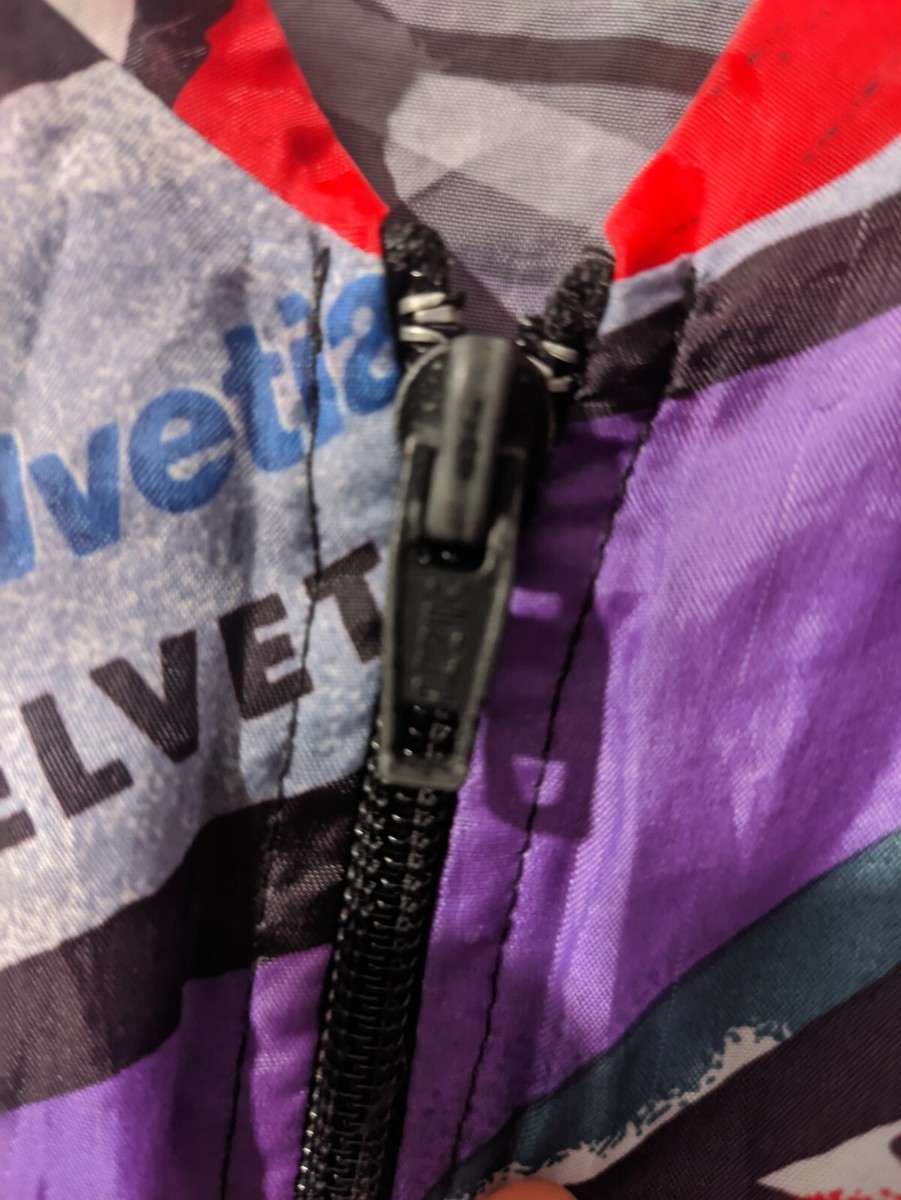 Helvetia - Maillot cycliste professionnel allemand à manches courtes La Suisse du début des années 90, taille XXXL - France