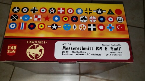Carousel 1 Die Cast 1/48 Messerschmitt Bf109 Emil North Africa - Picture 6 of 8
