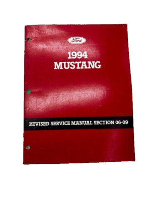 1994 FORD MUSTANG OWNERS MANUAL visual data 2