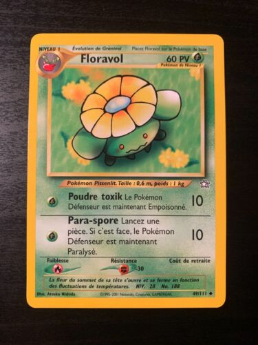 Carte Pokémon UNCO Floravol 49/111 Néo Génésis Français Edition 2 Wizards - Photo 1/2