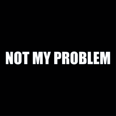 Not My Problem 20cm Farbauswahl Tuning Aufkleber Fun Sticker Auto JDM ...