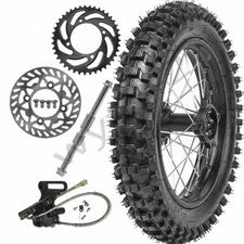 90/100-14'' Rear Back Wheel Tyre Rim Brake kIt Pit Bike Apollo SSR SDG YZ85 CR85