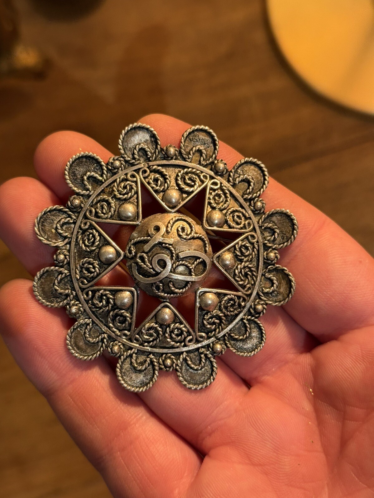 Solid Silver Brooch ~ Berber - image 1