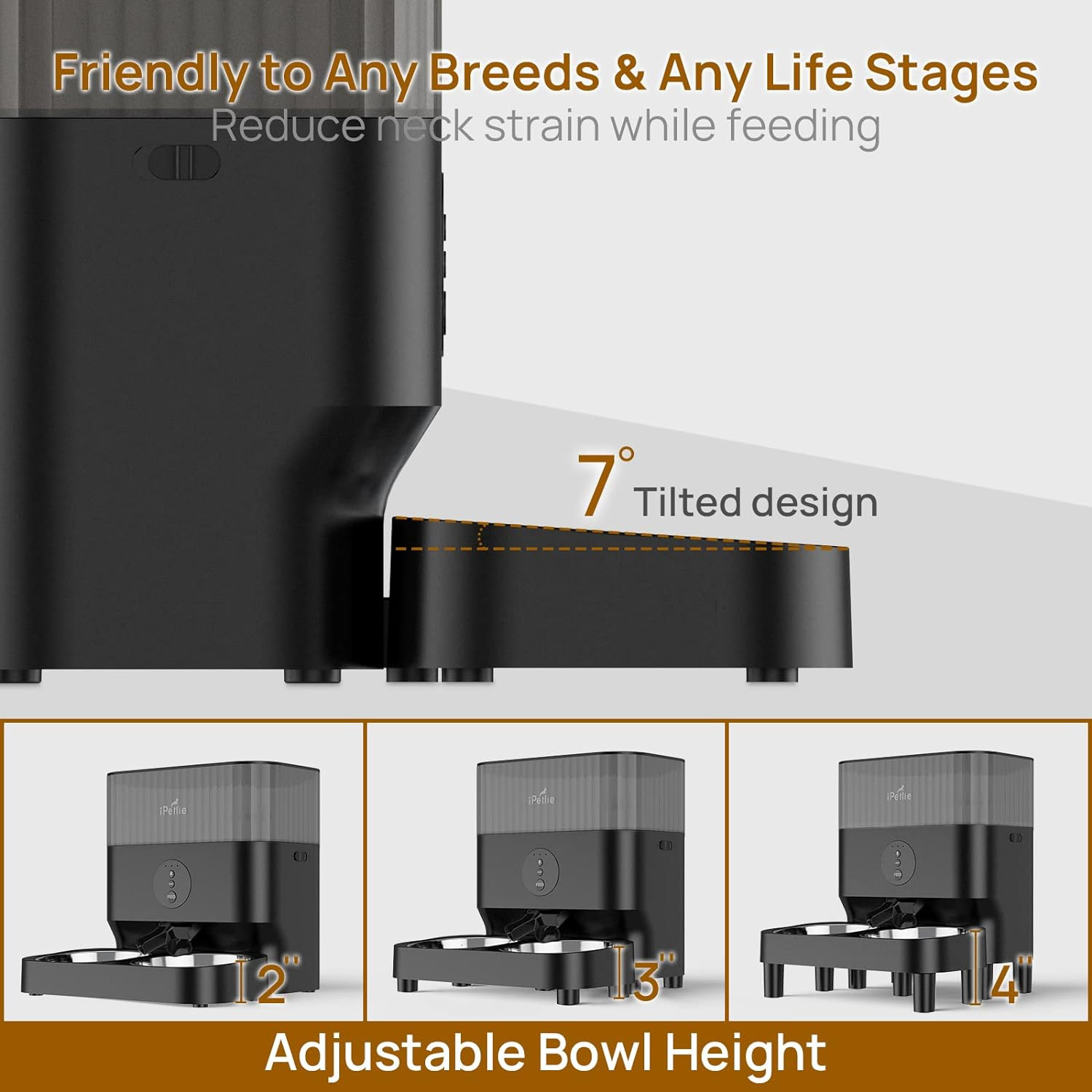 Smart Automatic Wifi Pet Feeder for 2 Pets - 5L Capacity, App Control