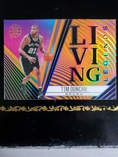 2020-21 Panini Illusions Tim Duncan Living Legends Orange #2 San Antonio Spurs