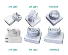 NEW OEM 30W/61W/67W/87W/96W/140W Charger For Apple MacBook Pro USB C-C Cable US