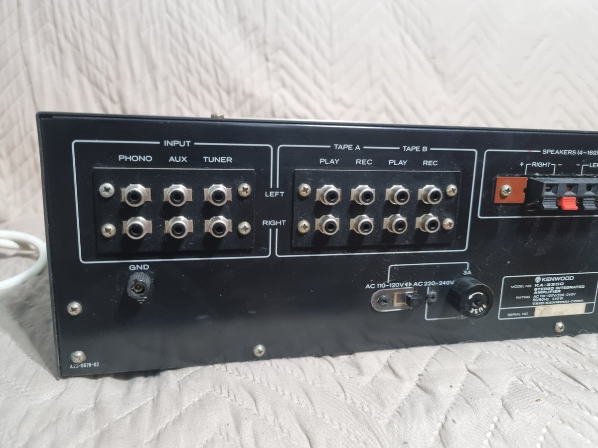 Kenwood KA-3300 Stereo Integrated Amplifier | eBay