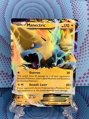 Manectric EX 23/119 - Phantom Forces - Ultra Rare Holo Pokemon Card MP ...