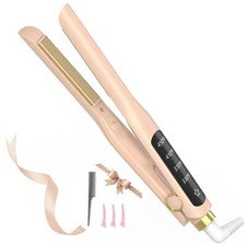 Hair Straightener 1/2 Inch Flat Iron Straightener and Curling Iron 2 in 1 Cer...
