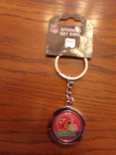 NFL Super Bowl LVI Kansas City Chiefs Champion Spinning Keychain Ring NWT $15
