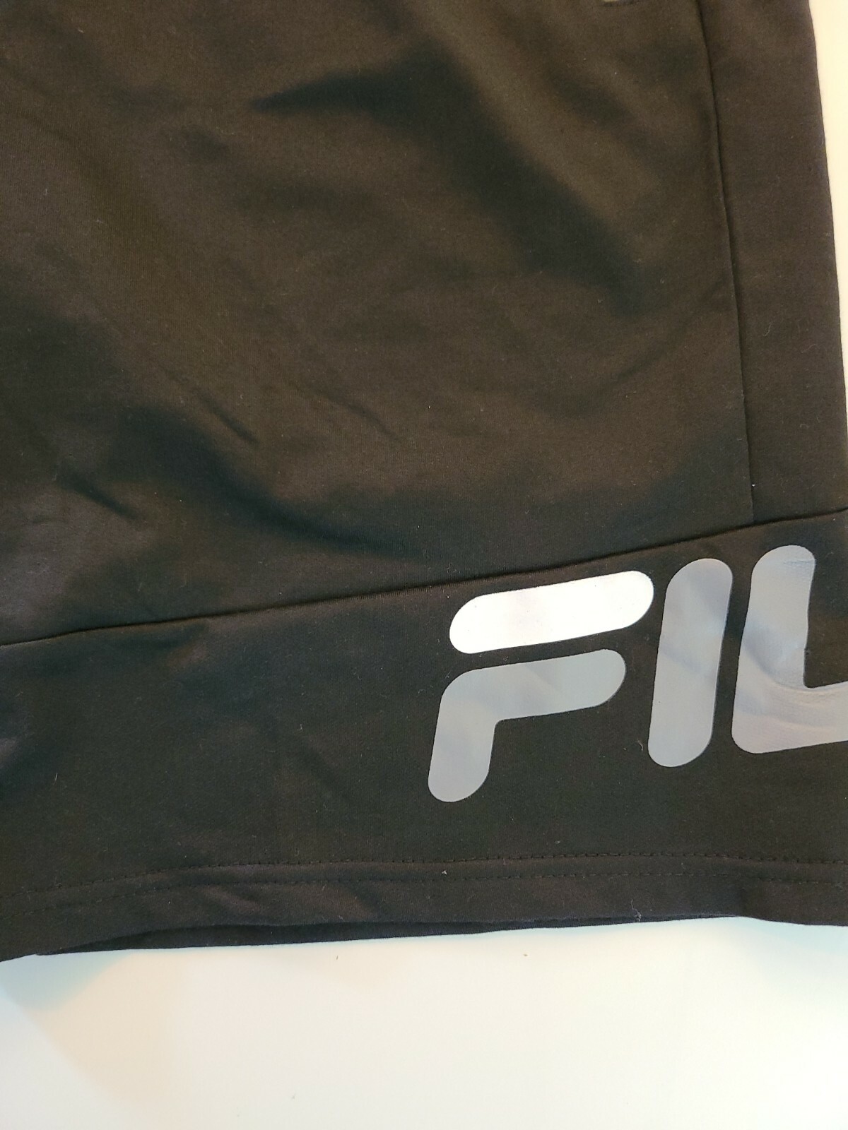 Fila pantaloncino uomo piccolo nero doppia maglia flex nuovo con etichetta