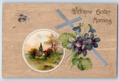 Waco Texas TX Postcard Easter Holy Cross Flowers Flowers Winsch Back Embossed