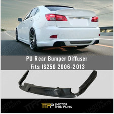 For 2006-2013 Lexus Is250 Is350 Black Pu Rear Bumper Lower Diffuser 1pc Body Kit