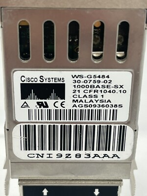 Aazon.co: Cisco &oacute;dulo GBIC De La Fibra De WS-G5484 1000BASE-SX