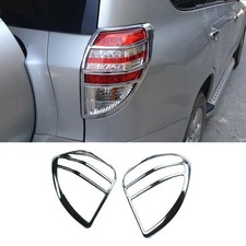 Chrome Exterior Rear Tail Light Lamp Frame Cover Trim For 2009-2013 Toyota Rav4