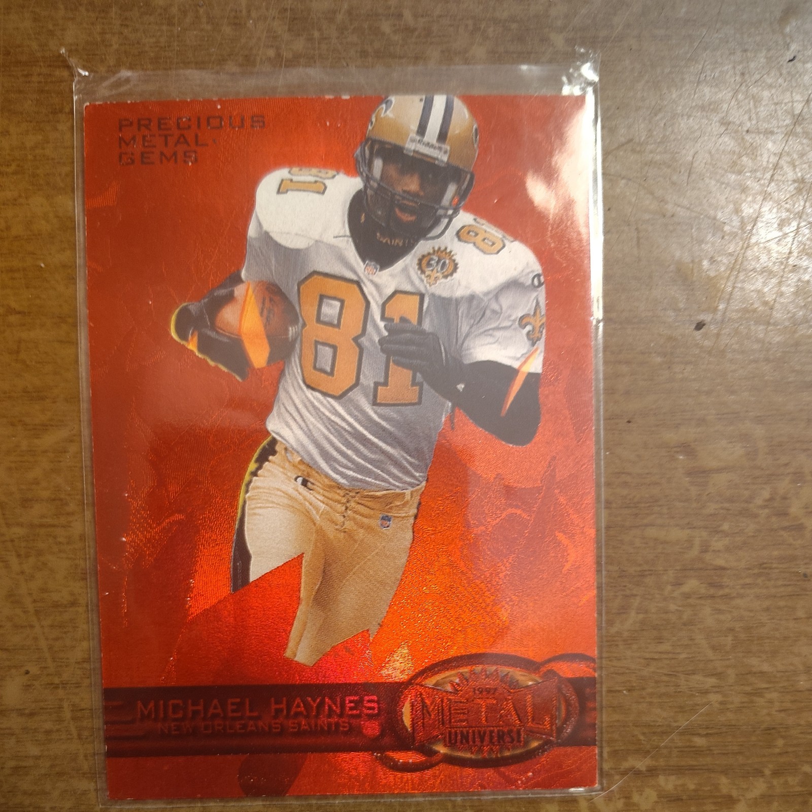 1997 Skybox Metal Universe - Michael Haynes #59 Precious Metal Gems Red /150