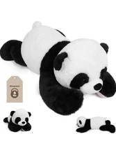 5 lbs 24" Weighted Stuffed Panda Plushie Cute  Plush Pillow Giant Stuffed Animal