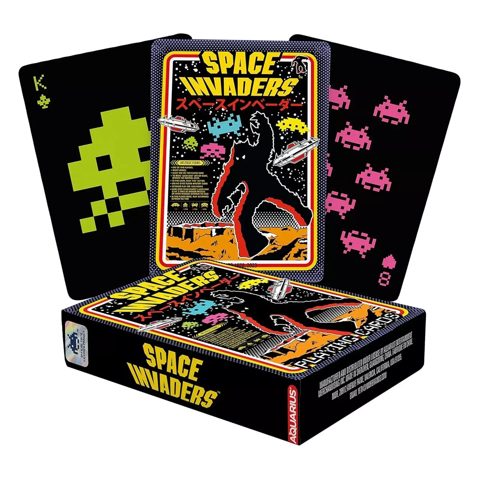 Space Invaders Playing Cards Taito Nuevo Juego Arcade Sellado de Fábrica