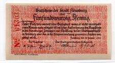 1920 Germany Flensburg Notgeld 25 Pfennig Note (606)
