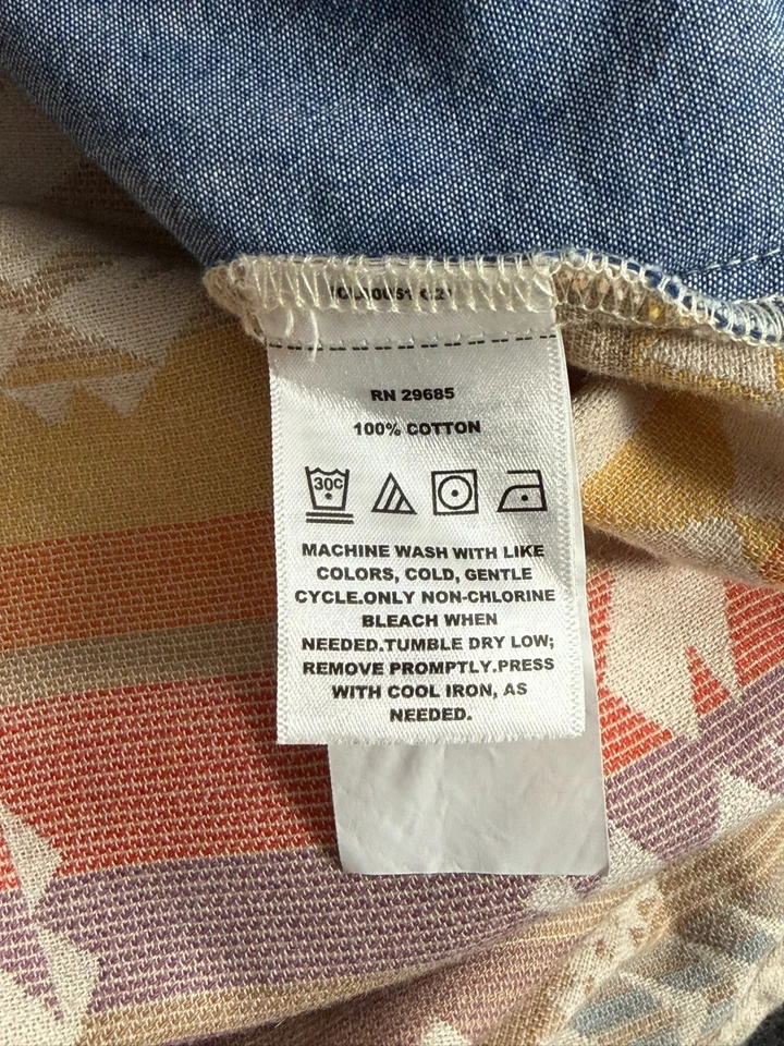 Pendleton Para Mujer Talla XL Arcadia Popover Franela Camisa Abotonada Informal Damas Foto 3 de 4