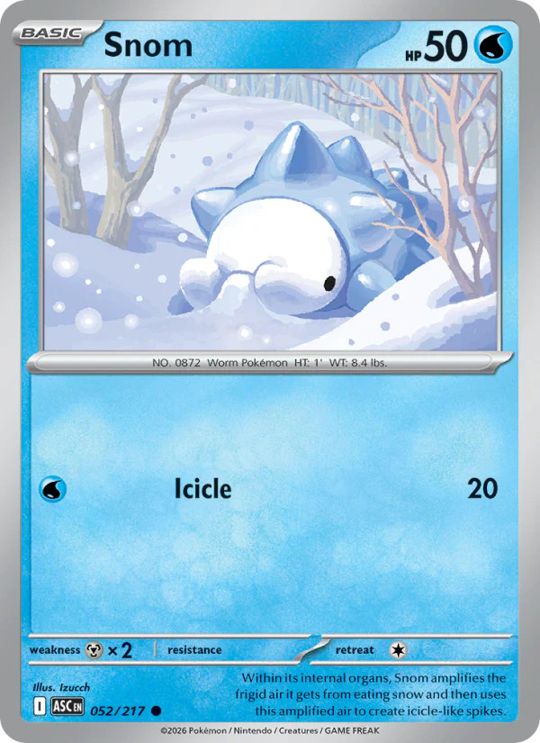 Snom 52/217 Common | Ascended Heroes | Pokemon Card