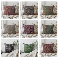 12" Organza Decorative Pillows Indian Embroidered Beaded Zardozi Cushion Covers