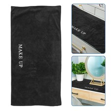 Vanity Mat Make up Towel Makeup Towels Face Washcloth Washcloths Black