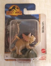 Jurassic World Triceratops Mattel Micro NIP - Easter Basket Fun!