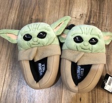 DISNEY Mandalorian BABY YODA The Child Toddler Boys Slippers Size 11-12