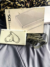 Nintendo DS Lite White Handheld Console with Box and Charger Cable